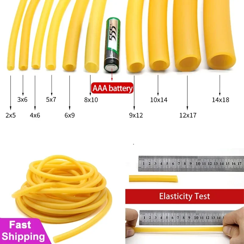 

1 ~ 10 м натуральные латексные резиновые шланги ID 1,6 ~ 18 мм хирургические медицинские ружья лента рогатка катапульта трубка резиновый шланг натяжной ремень