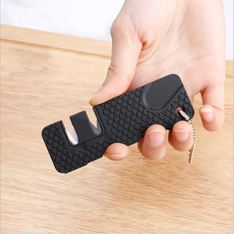 

1 Pc Mini Ceramic Multipurpose Keychain Whetstone Carbide Pocket Diamond Tools Scissor Sharpen Fish Portable Knife Sharpener