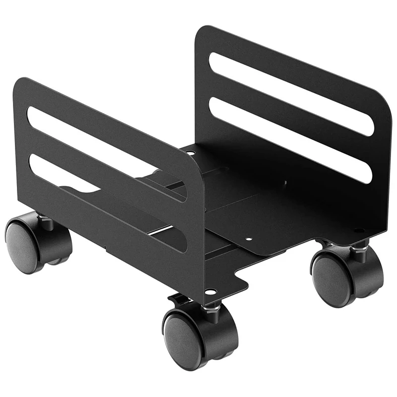 

Adjustable Computer Tower Desktop Case Heavy Duty PC Tower Stand, CPU Steel Rolling Cart Mobile PC Stand Holder