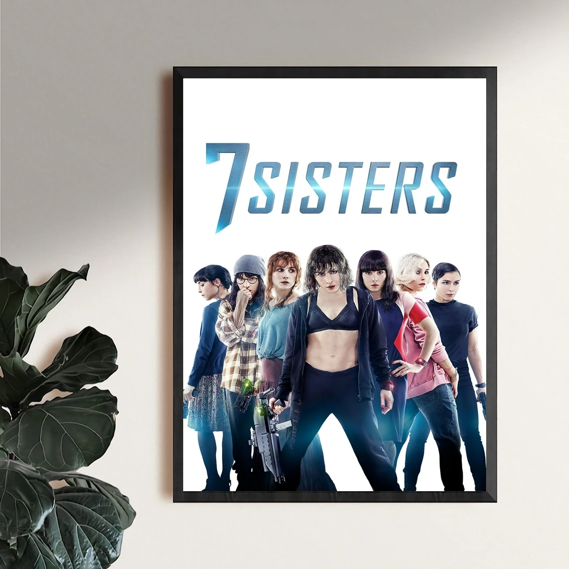 

Постер фильма «Что случилось с понедельником» (2017), художественная Обложка со звездой и актером, печать на холсте, декоративная живопись (без рамки)