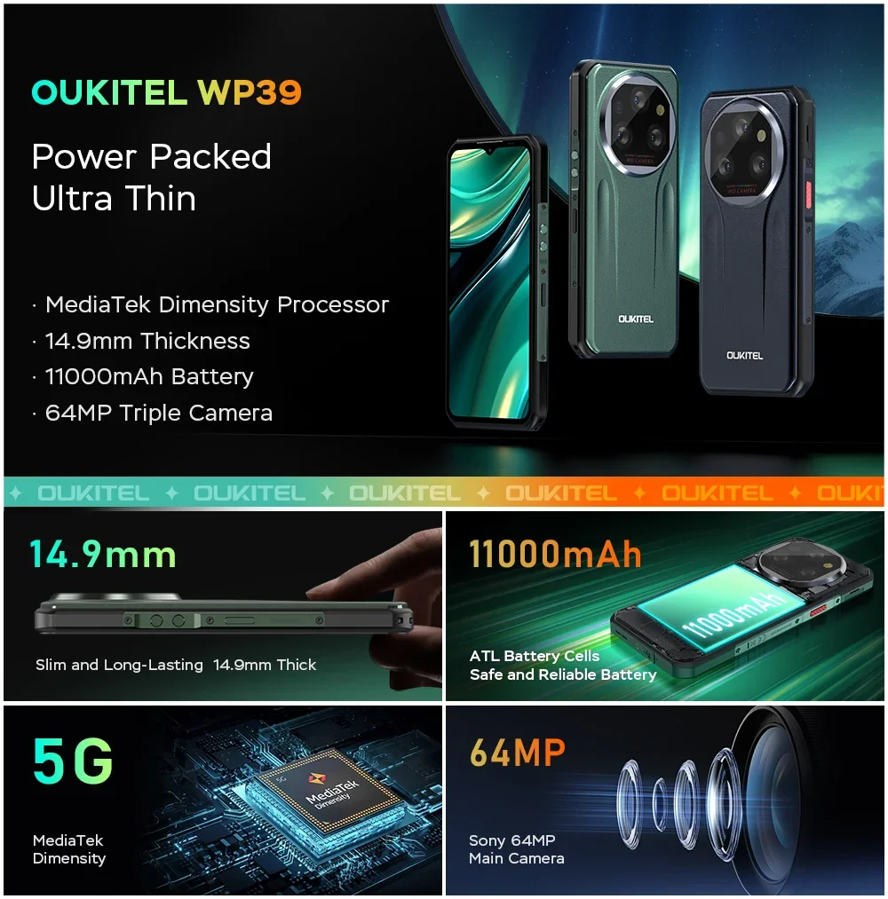 Смартфон Oukitel WP39 6/256ГБ