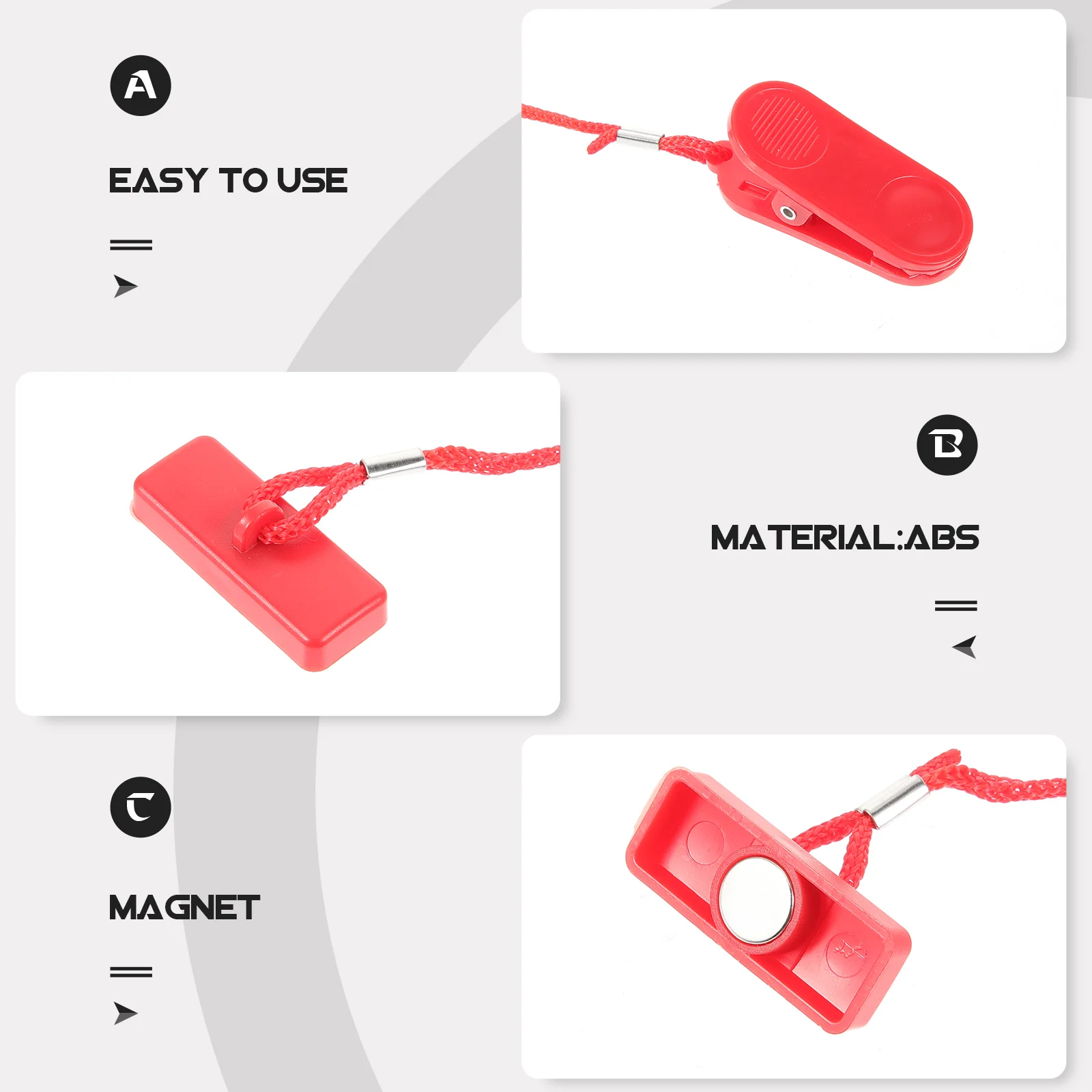 Зажим для шнура оборудование блокировки машина бега магнит ключ фитнеса замена