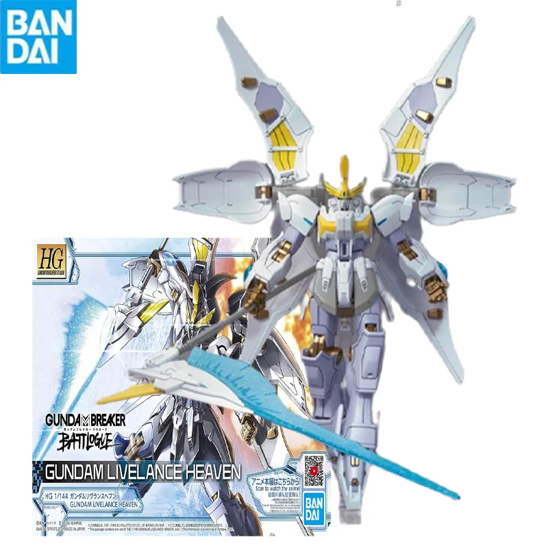 

Bandai Gunpla Hg 1/144 Gundam Livelance небесная сборка модель Высококачественный коллекционный робот наборы модели Фигурки детский подарок