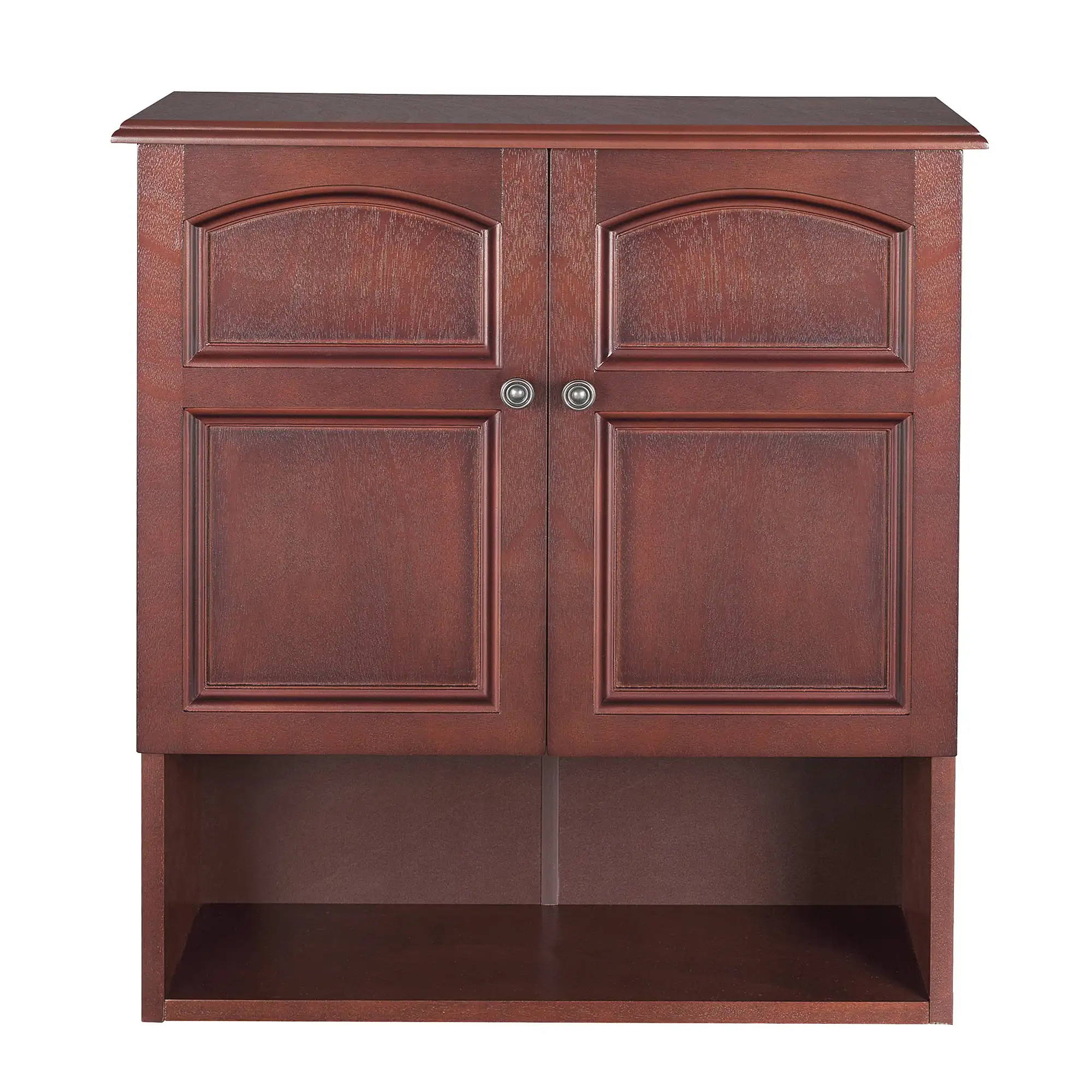 

Martha Removable Wooden 2 Door Wall Cabinet, Mahogany