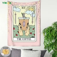 trendy cartoon tarot tapestry hippiesimple witchcraft tapestries suitable for bedroom living room fabric decoration home decor