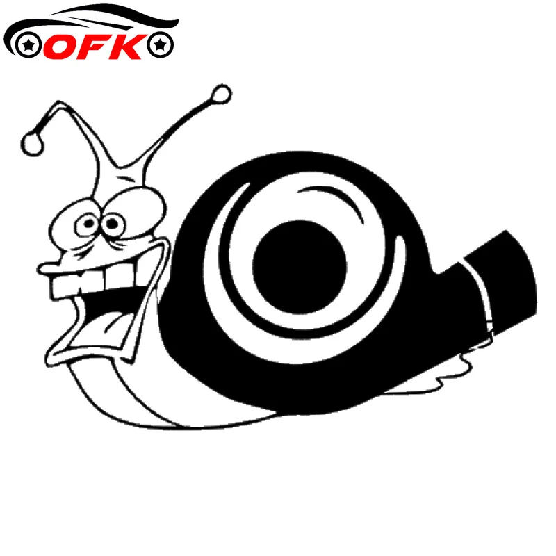 

Car Accessories Funky Turbo Snail Sticker Vinyl -styling Decals 15.5cm*10.5cm