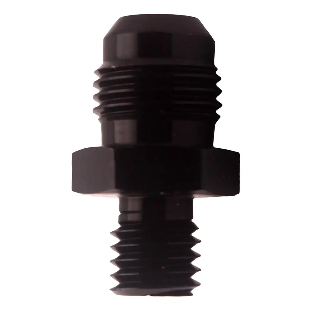

6AN AN-6 To M10x1.5 Mm Metric Straight Flare Male Fitting Adapter Blk