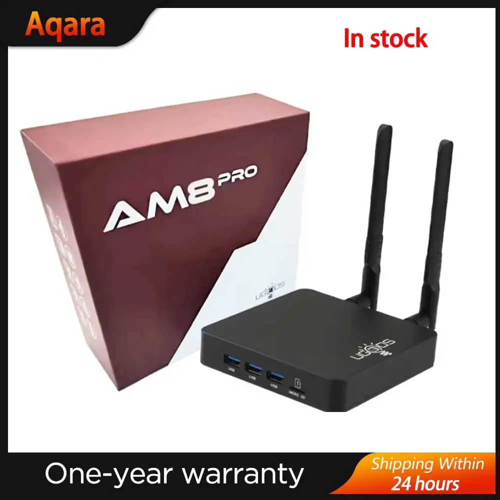 Bluetooth-динамик Ugoos AM8 Pro Smart TV Box Android 11 Amlogic S928X-J 8 ГБ 64 WiFi6 BT5.3 1000M AV1 Dolby