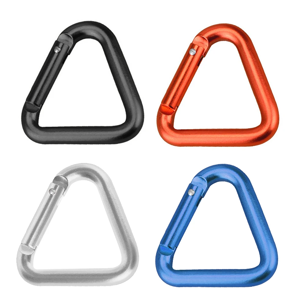 

1pc Triangular Carabiner Outdoor Aluminum Alloy Mountaineering Keychain Snap Clip Hook Climbing Kettle Buckle Accessories