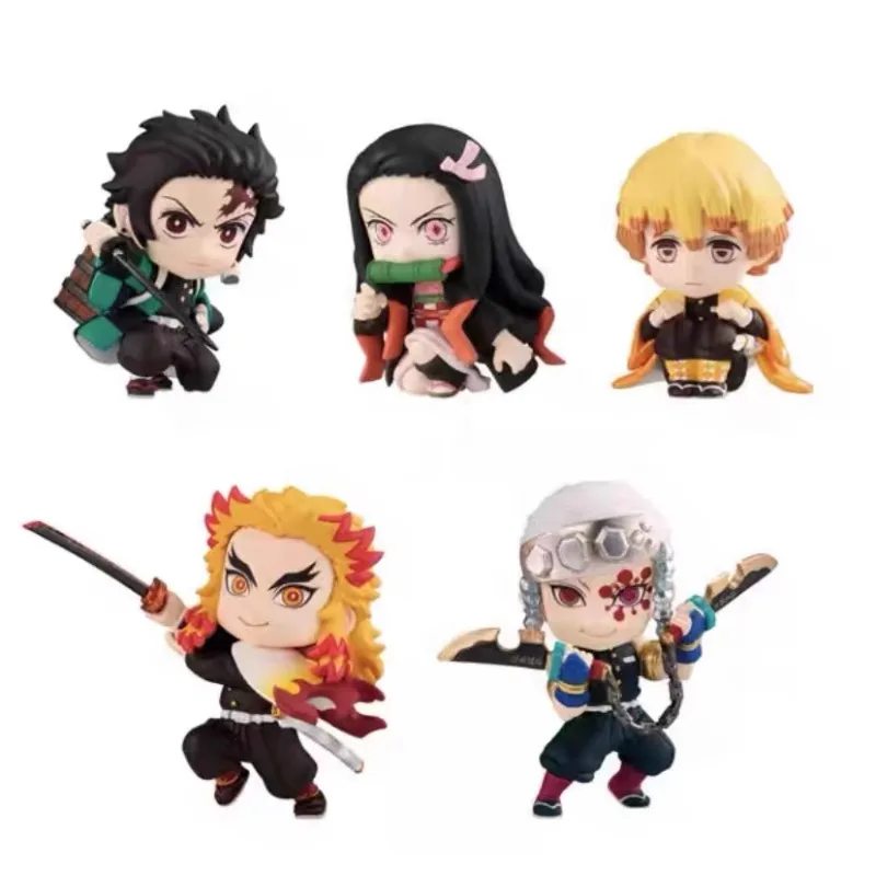 Demon Slayer ADVERGE4 EX GASHAPON Tanjirou Kamado Nezuko Uzui Tengen Rengoku Shinjurou Модель Украшения Игрушки
