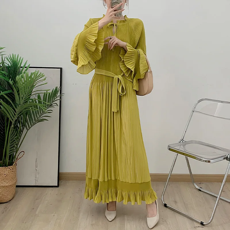 MIYAKE плиссированное платье из полиэстера