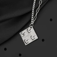 love pills pendant necklaces for women couples punk rock gothic peach heart titanium steel chain mens necklace fashion jewelry