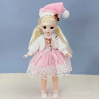 30cm 16 bjd doll 13 joints moveable girls dress 3d brown eyes toy with clothes shoes kids toys for girls children gift