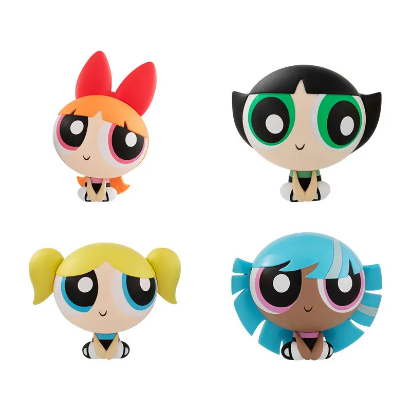 Фото Коллекционная фигурка Bandai Powerpuff Girls No Shell Gashapon: Блоссом, Бабблс, Баттеркап, Блисс, 13 см, сборная модель, без упаковки №5