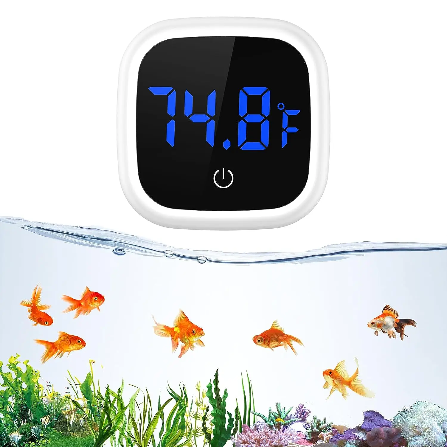 

Digital Aquarium Thermometer Fish Tank Thermometer High-precision LED Touch Screen Wireless Tank Temperature Sensor