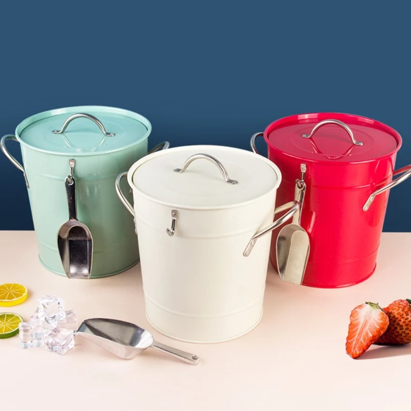 

Kitchen Storage Bucket with Lid Dust Party Pail for Home Ceremony Party Hotel Restaurant Necessary kitchen items ice bucket