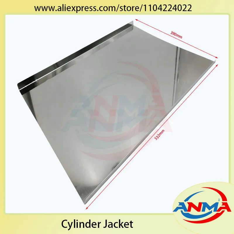 532*390 мм Komori гладкая цилиндрическая оболочка SM52 XL75 GTO52 Печатная машина Heidelberg 1 шт.