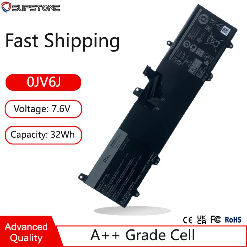 Фото Аккумулятор для ноутбука 0JV6J 8NWF3 PGYK5 0HH6K9 OJV6J для Dell Inspiron 11-3000 3162 3164 3179 3180 3168 3185 2-IN-1 P24T001 P25T №1