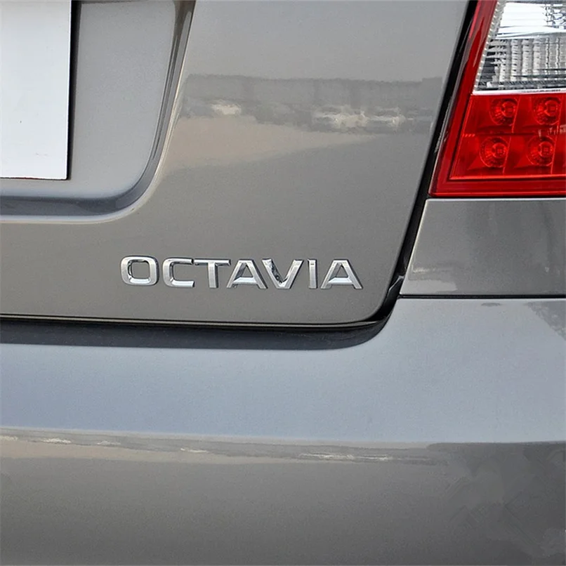 Металлический высококачественный автомобильный 3D стикер Octavia стильные буквы