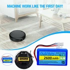 Литий-ионная аккумуляторная батарея 14,8 в, 2600 мАч для ILIFE Ecovacs A4s, A4, A6, A9, V7, V7s, V7s Pro, Роботизированный пылесос Chuwi 18650