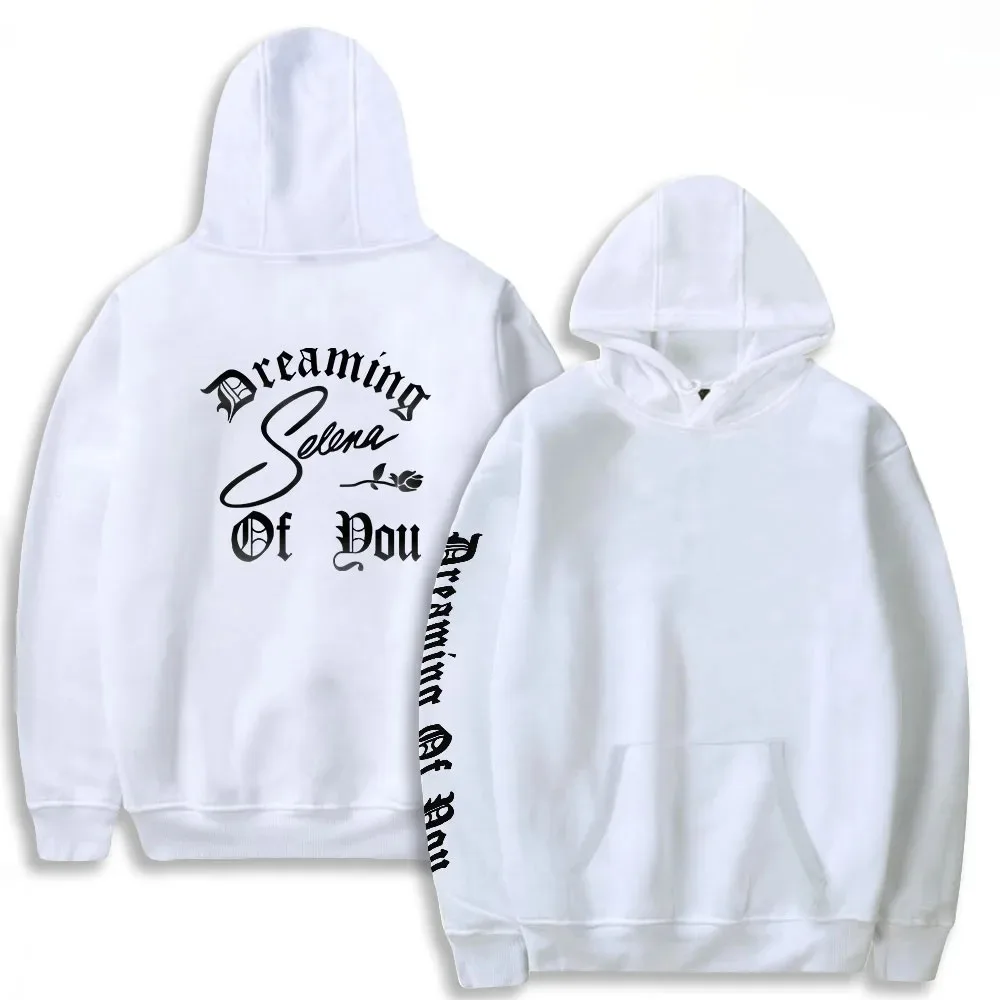 Утолщенная Толстовка Унисекс Selena Gomez С Принтом Роз Повседневная Спортивная