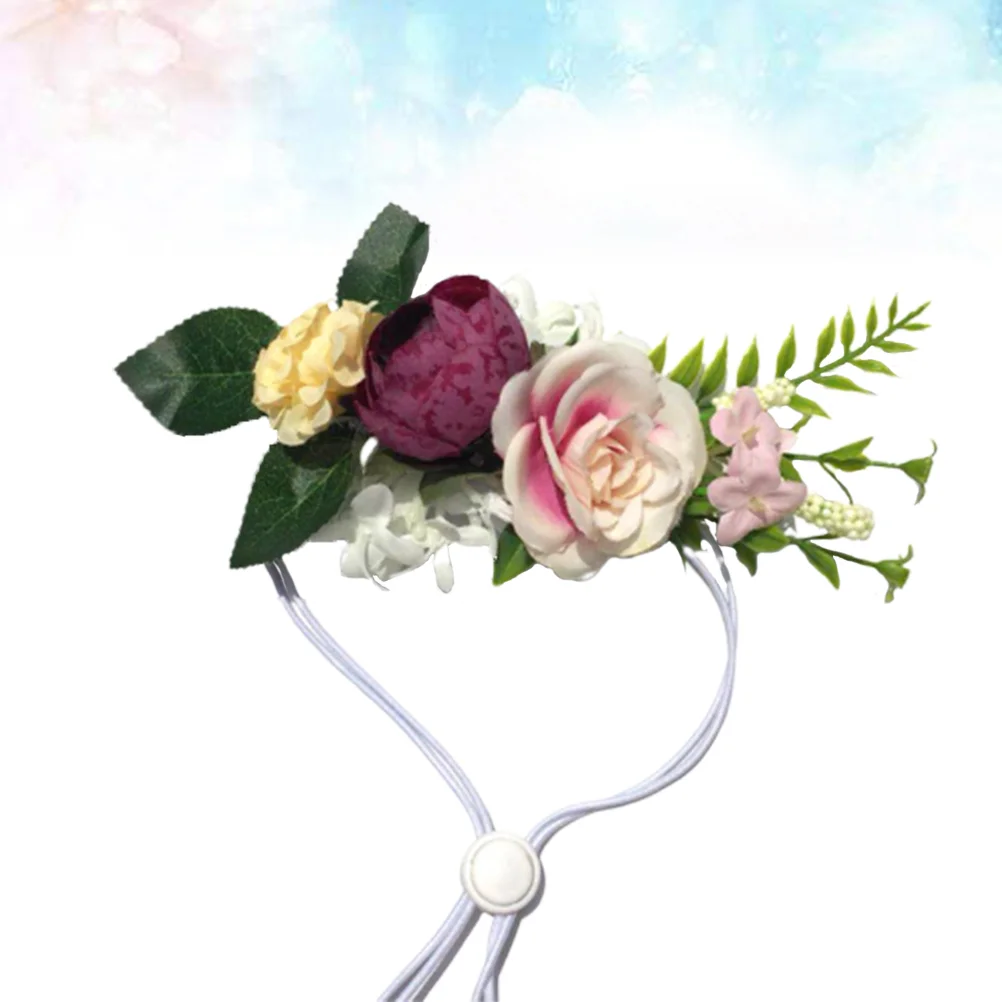 

Dog Flower Pet Headwear Wreath Floral Headband Accessories Decor Baby Collar Cat Garland Turtle Wedding Garden Dress Up Dogs