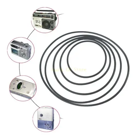 M5TD 15PCS Рекордер резиновые ремни 1,2 мм круглый кассетный рекордер