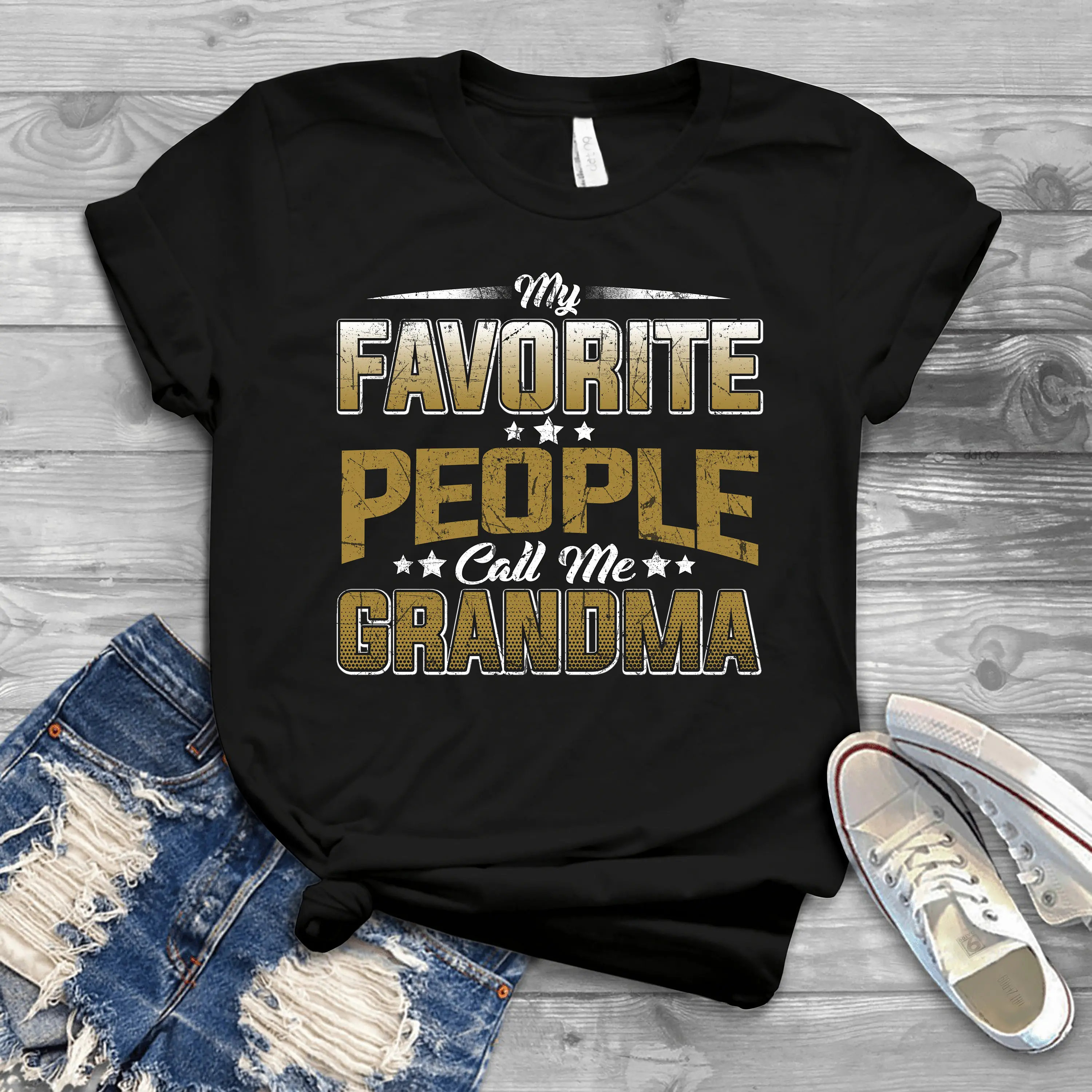 

My Favorite People Call Me Grandma - Family Shirts Men Woman Birthday T Shirts Summer Tops Beach T Shirts Xs-5Xl Custom Gift New