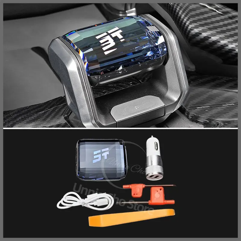 

Хрустальная ручка переключения передач для Jetour T2 Traveller со светодиодной подсветкой, ручка переключения рычага скорости для Jetour T1, крышка рычага скорости, украшение автомобиля