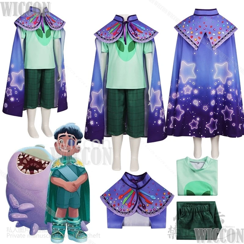 Новинка 2025 года аниме-фильм Elio костюм для косплея Земля плащ брюки футболка