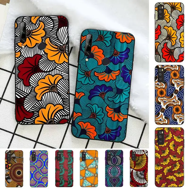 

African Style Fabric Print Phone Case For Huawei Honor 10 lite 9 20 7A pro 9X pro 30 pro 50 pro 60 pro 70 pro plus