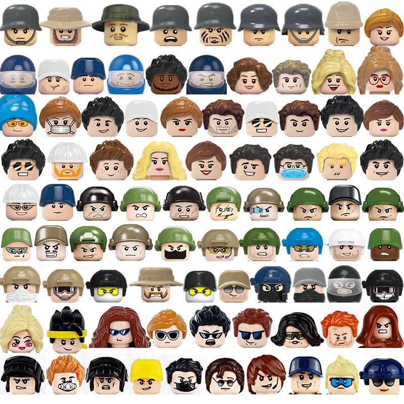 

Kids Building Blocks Toys City Characters Figure Construction Team Commandos Fireman Pirate US Soviet Soldiers Wedding Bricks