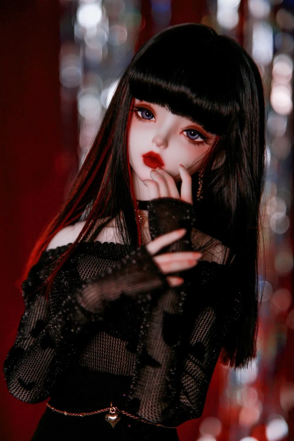 Парик для куклы подходящий шарнирных кукол 1/3 1/4 размер зиг челка средней длины