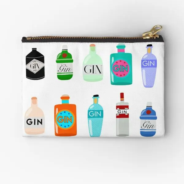 

Gin Bottles Zipper Pouch Zipper Pouches Packaging Socks Pocket Storage Men Key Women Small Cosmetic Panties Money Wallet Pure