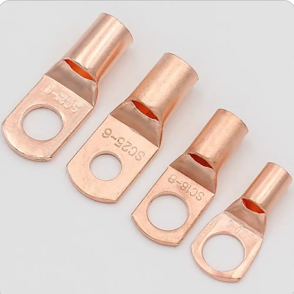 Проволочное соединение Медная медная клемма Неизолированный небольшой кабель