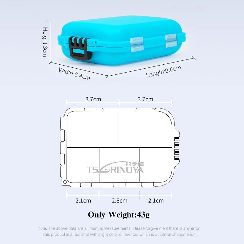 TSURINOYA 10-слоцевый мини-кейс для хранения коробка летающих рыболовных снастей