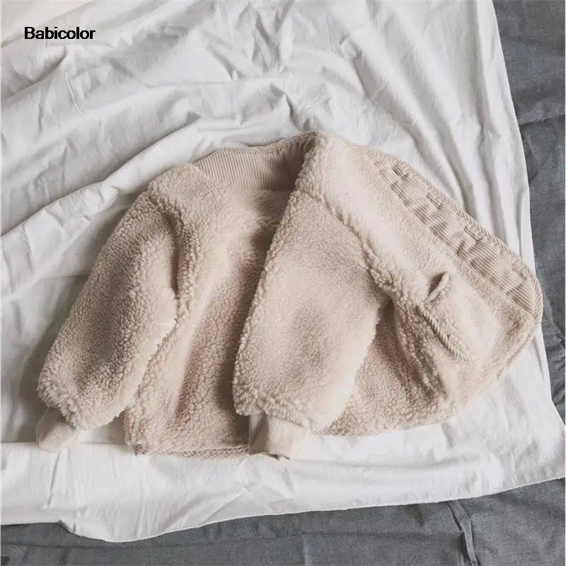 

2022 winter Children's cotton padded clothes Baby coat Cute super cute boys and girls' plush fleece coat 1-5 year old baby coat