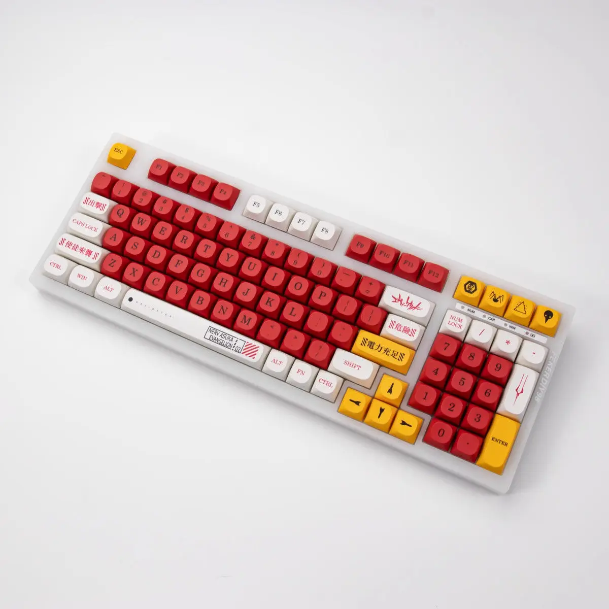 

02 Asuka Theme Keycaps PBT, MA Profile, Sub, Mechanical Keyboard Keycaps, Support 60% 65% 75% 80% 90% 100% Keys Layout