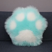 creative panda paw shape cushion seat pad home car bed sofa throw pillow with filling cute cat paw cushions bedroom tatami decor