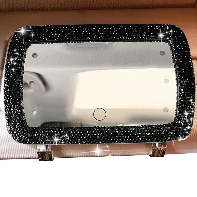 

Автомобильное Зеркало-козырек, Автомобильное Зеркало-козырек, регулируемое портативное Автомобильное Зеркало-козырек с зеркальными фонарями, косметическое зеркало для женщин, автомобиль