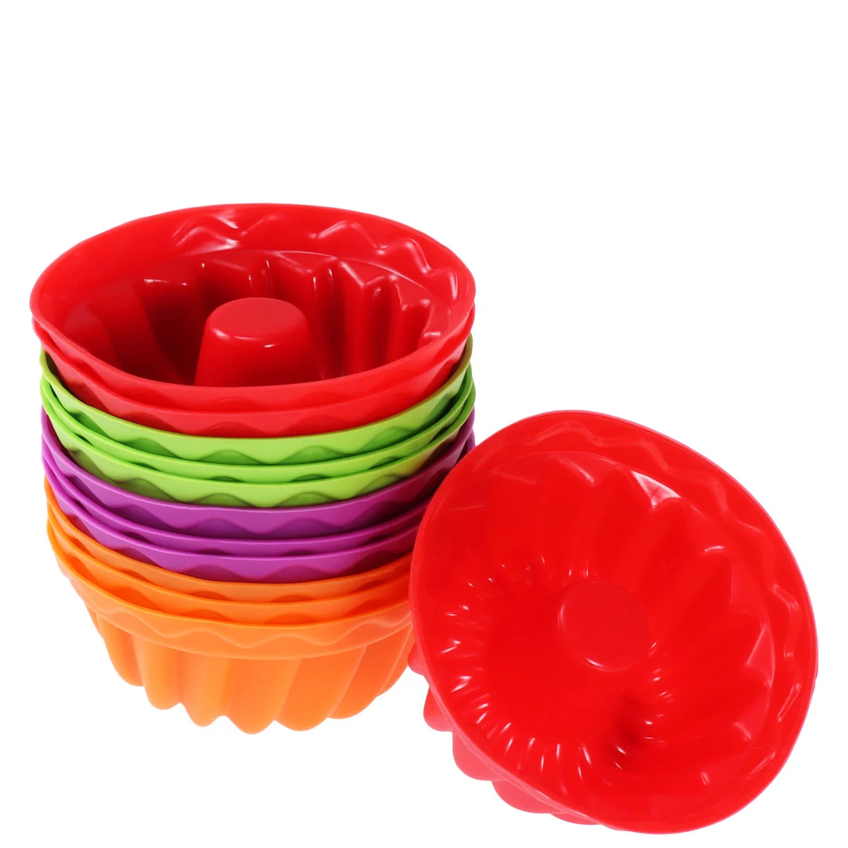 

12Pcs Cupcake Wrappers Fulted Pan Chiffon Cake Cake Sundae Cups Bakeware Pan