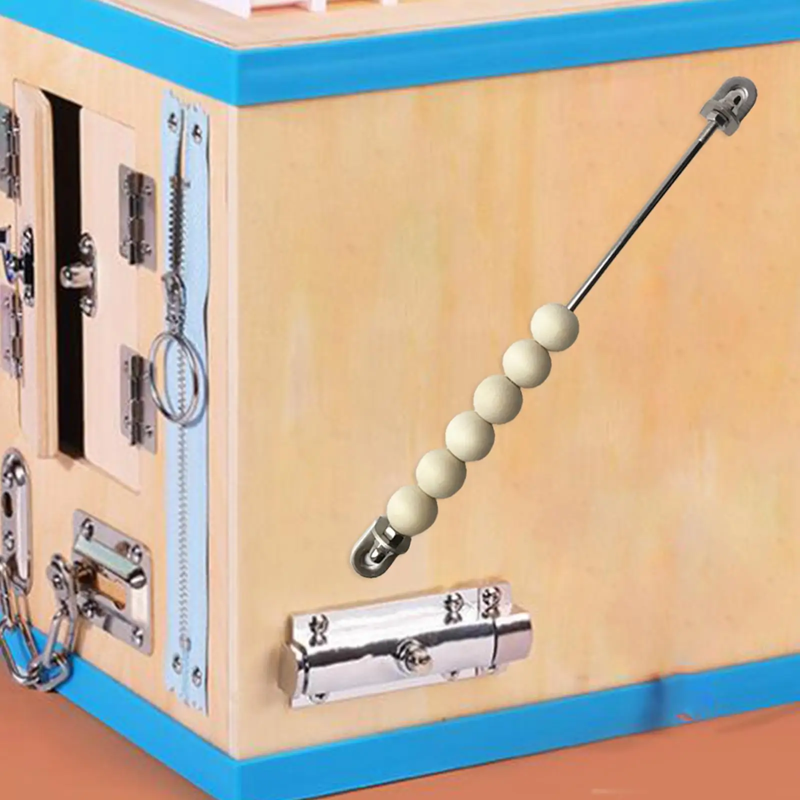 

Bead Busy Board Counting Beads Interactive Toys DIY Accessories Motor Skill Basic Skills Sensory Board for Kids Holiday Gifts