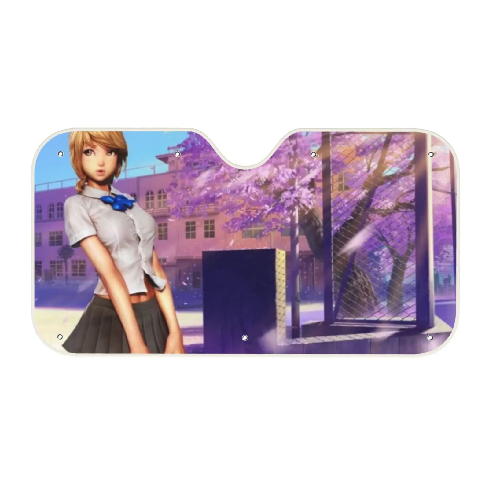 

Sun visor cherry blossom car blinds windshield cover anime driver car sunshade sun protection car cover flowers