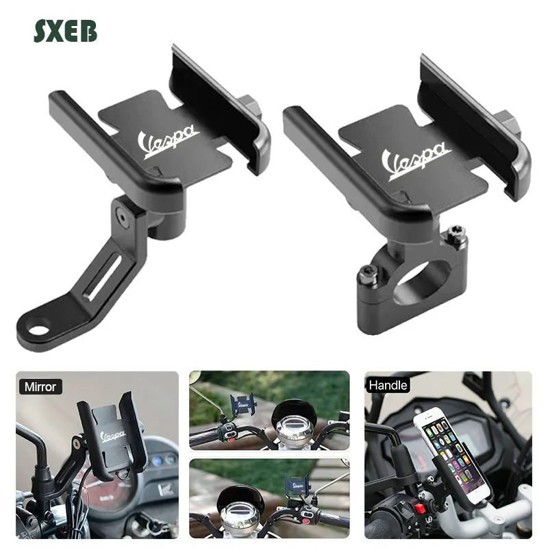 Аксессуары для Vespa LX LXV Sprint GTS GTV 50 150 250 300 300ie, держатель для Руля Мотоцикла, кронштейн для подставки GPS