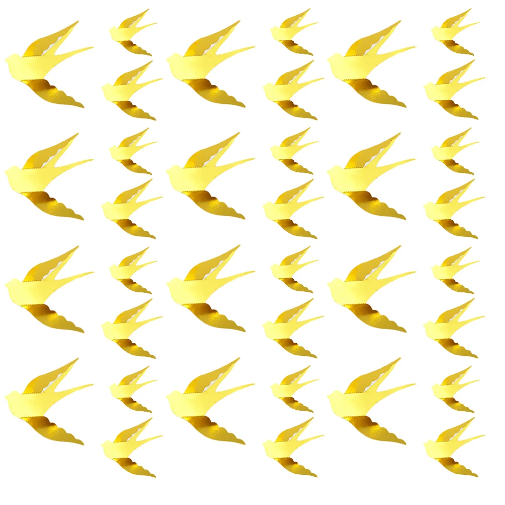 

36 Pcs The Office Ornaments Wall Swallow Decor Swallow Wall Decoration Wall Decor For Office Bathroom Wall Decor
