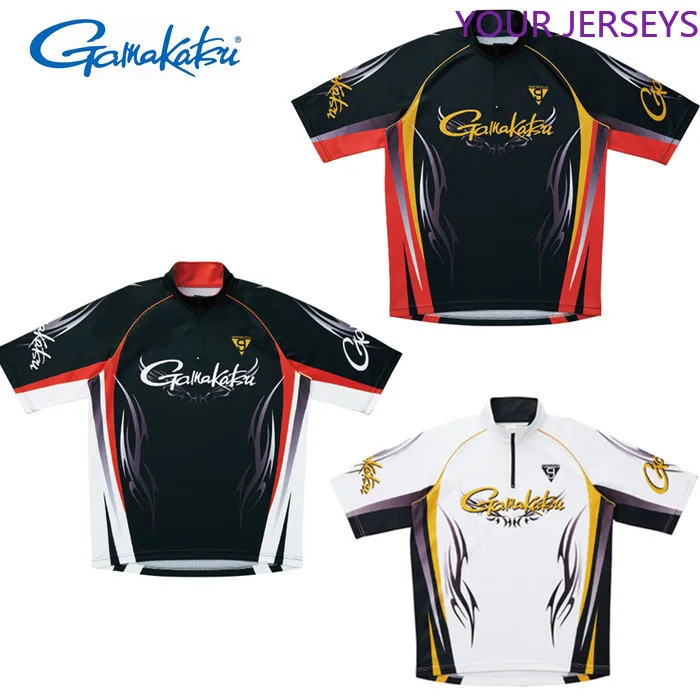 

GAMAKATSU Fishing Shirts Men Short Sleeve Anti-UV Breathable Fishing Vests Quick Dry Outdoor Sports Summer Fishing Clothes