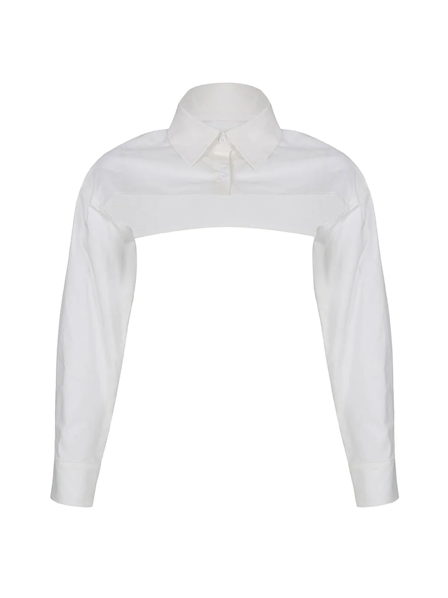 

Женская рубашка с отложным воротником, однотонная Защитная кофта с длинным рукавом и пуговицами