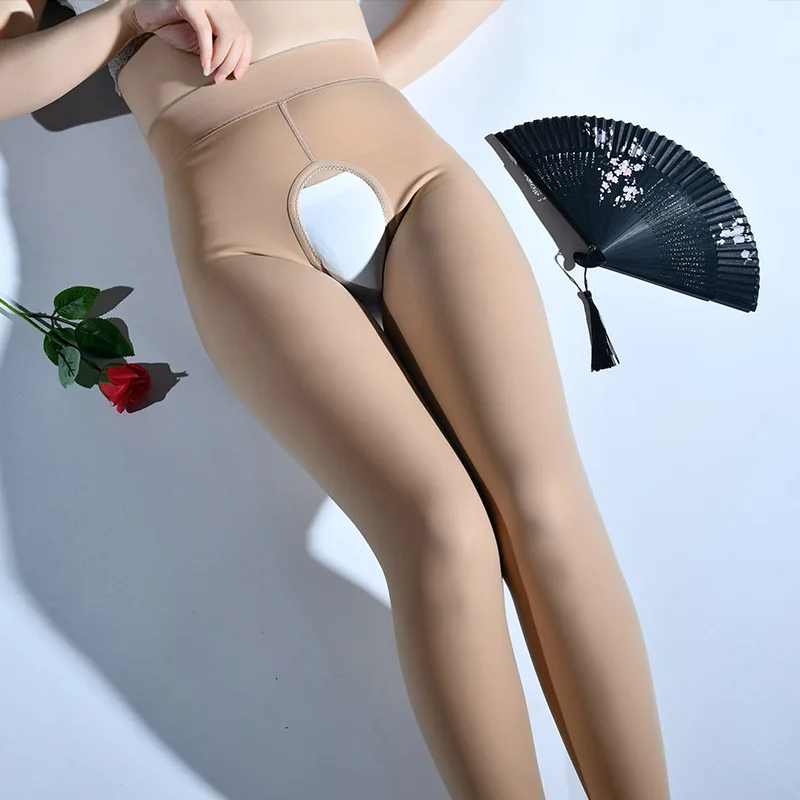 

Зимние полупрозрачные женские колготки из второй кожи, колготки, прозрачные бархатные сексуальные колготки, теплые плотные колготки для девочек, чулки