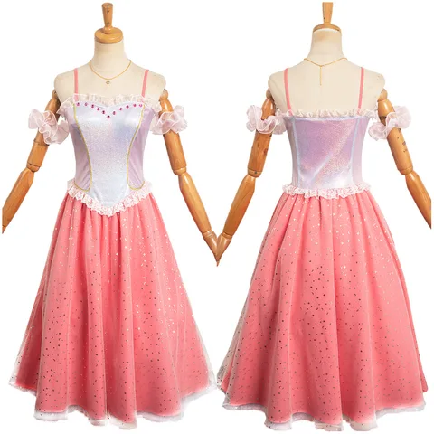 Платье для косплея Barbier CLEAR, розовая юбка, костюм, наряды для взрослых женщин и девочек, карнавальный костюм на Хэллоуин, Женский необычный маскирующий костюм