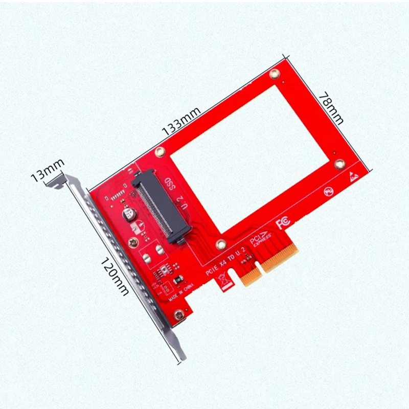 Переходник U.2 к PCIE X4 переходник PCI Express Gen3.0 4X 8X 16X слот универсальная плата PCI-E SSD